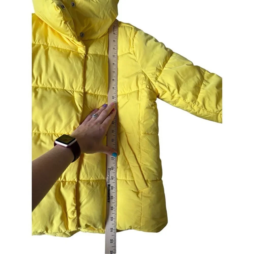 Talbots DOWN ALTERNATIVE PUFFER‎ COAT size S Yellow